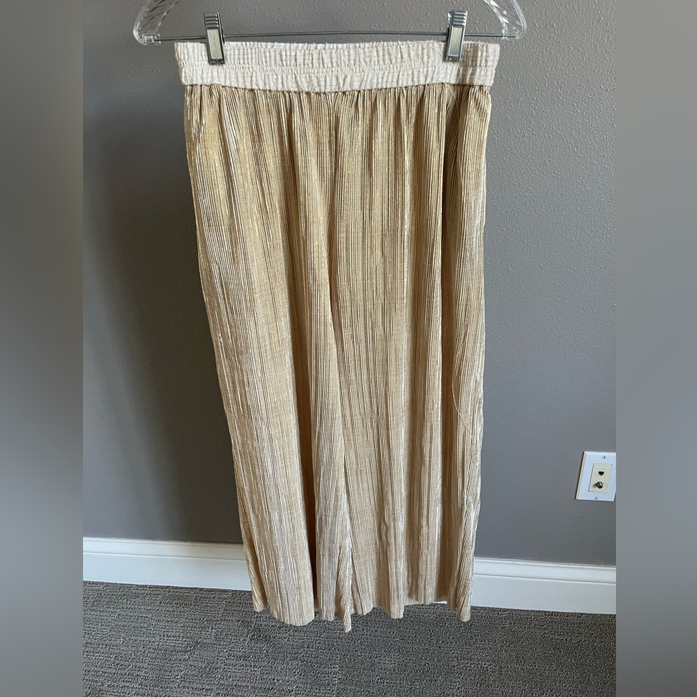 Elevenses Gold wide legged pants